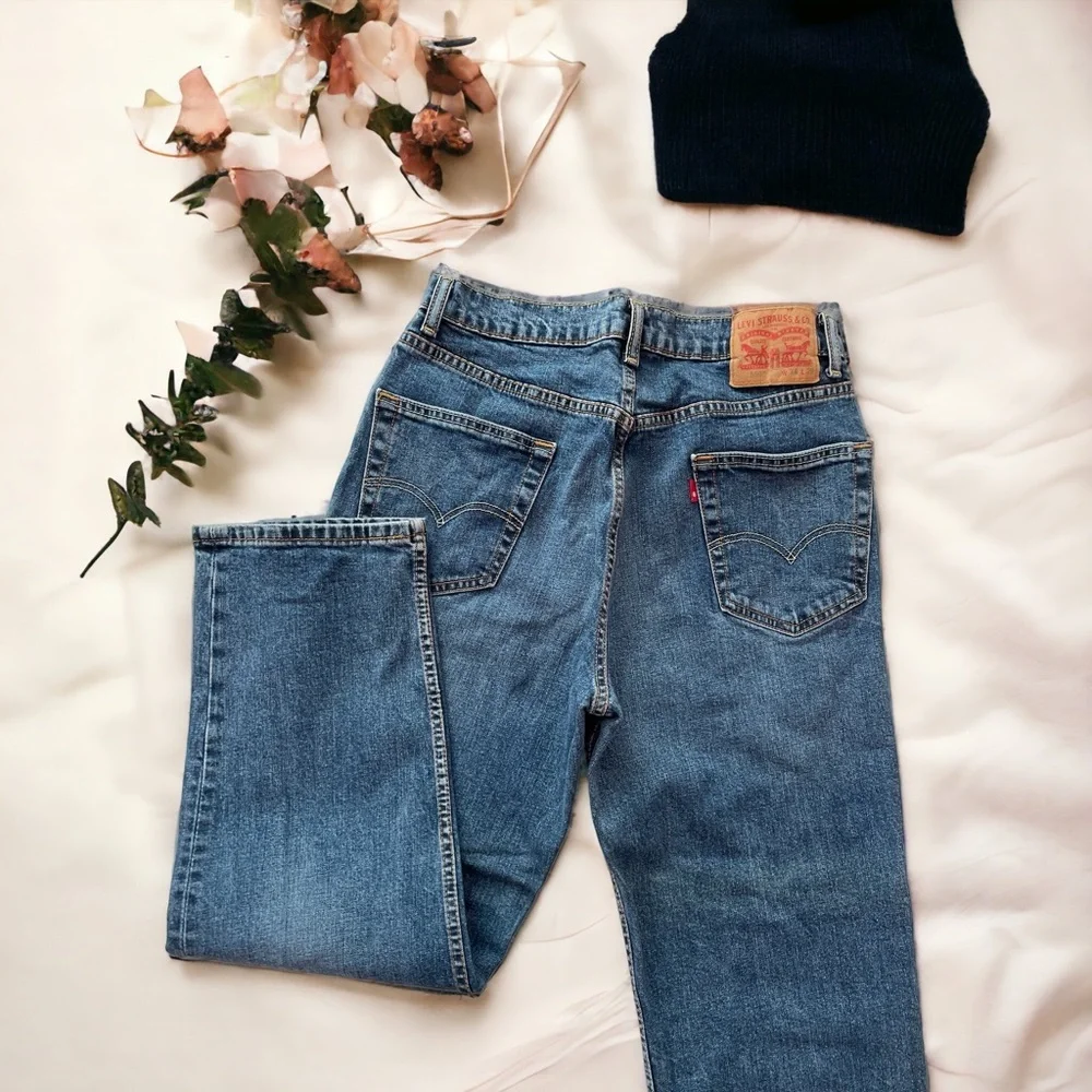 Levi's 550™ Relaxed Fit Straight Leg Baggy Medium Stonewash Jeans, Size 34 29